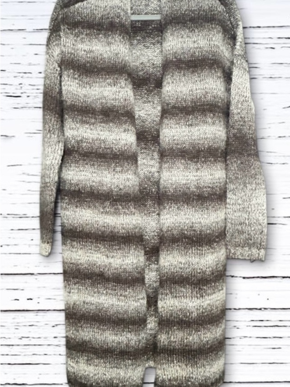 Sonoma Brown Tan Ombre Duster Cardigan Size S